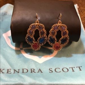 Kendra Scott Multi-Stone Oval Earrings - Blue/Pink